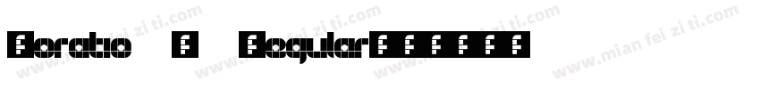 Horatio D Regular字体转换